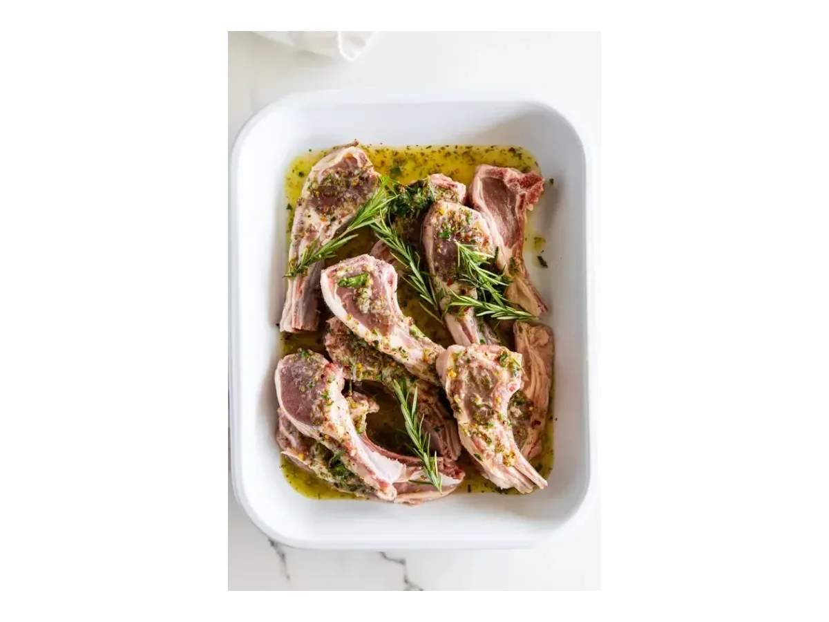 Mediterranean Lemon Herb Lamb Chops
